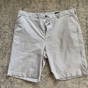 Plaid Greg Norman golf shorts